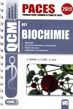 Couverture du produit · Biochimie UE1 : Tome 2