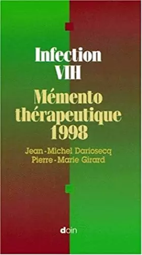 Couverture du produit · Infection VIH, mémento thérapeutique 1998