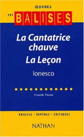 Couverture du produit · La Cantatrice chauve suivi de La leçon, Ionesco