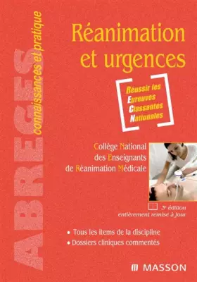 Couverture du produit · Réanimation et urgences