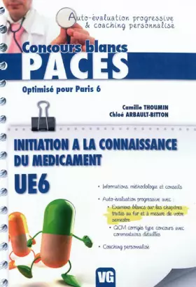 Couverture du produit · Initiation à la connaissance du médicament UE6: Optimisé pour Paris 6