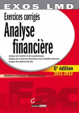 Couverture du produit · Analyse financière : Exercices corrigés