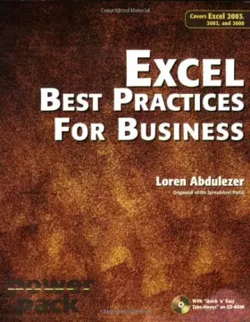 Couverture du produit · Excel Best Practices for Business