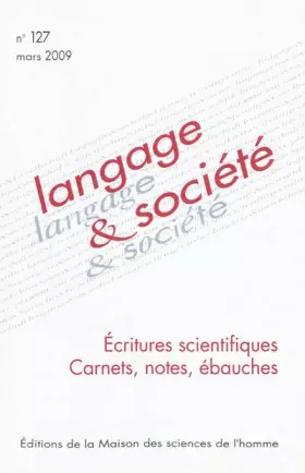 Couverture du produit · Carnets de Travail Scientifiques Langage et Societe N127