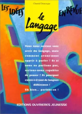 Couverture du produit · Le langage