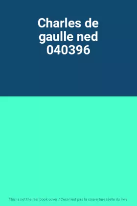 Couverture du produit · Charles de gaulle ned 040396