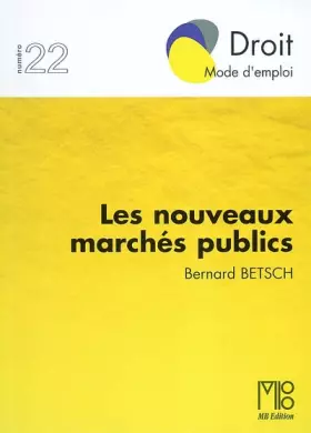 Couverture du produit · Les nouveaux marchés publics