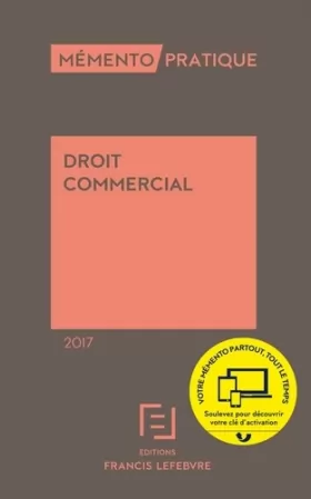 Couverture du produit · MEMENTO DROIT COMMERCIAL 2017