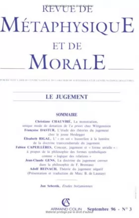 Couverture du produit · Revue de métaphysique et de morale, volume 96, numéro 3