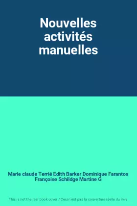 Couverture du produit · Nouvelles activités manuelles
