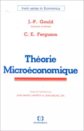 Couverture du produit · Théorie microéconomique