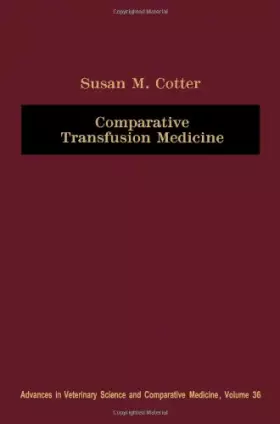 Couverture du produit · Comparative Transfusion Medicine