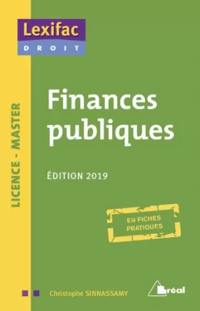 Couverture du produit · Finances publiques 2019