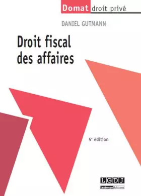 Couverture du produit · Droit fiscal des affaires, 5ème Ed.