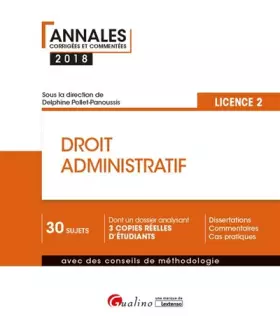 Couverture du produit · Droit administratif Licence 2