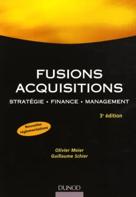 Couverture du produit · Fusions, acquisitions : Stratégie, finance, management