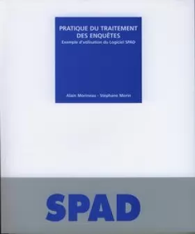 Couverture du produit · Pratique du traitement des enquêtes :exemple d'utilisation du logiciel SPAD