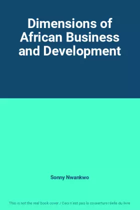 Couverture du produit · Dimensions of African Business and Development