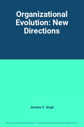 Couverture du produit · Organizational Evolution: New Directions