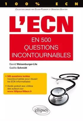Couverture du produit · L'ECN en 500 Questions Incontournables 100% ECN