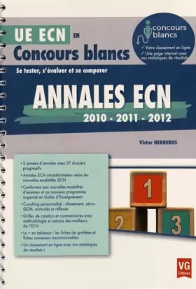 Couverture du produit · Annales ECN 2010-2011-2012