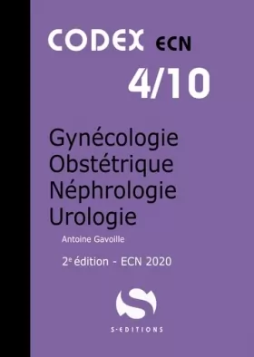Couverture du produit · Gynécologie obstétrique néphrologie urologie: codex ecn 4/10