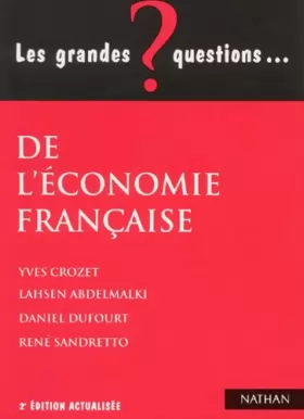Couverture du produit · Les grandes questions de l'économie française