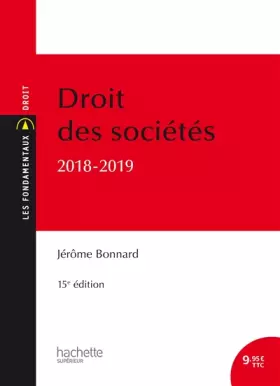 Couverture du produit · Les Fondamentaux Droit des sociétés 2018-2019