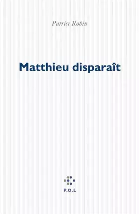 Couverture du produit · Matthieu disparaît