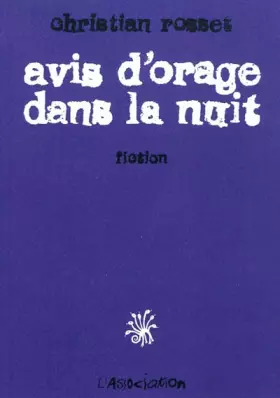 Couverture du produit · Avis d'orage dans la nuit