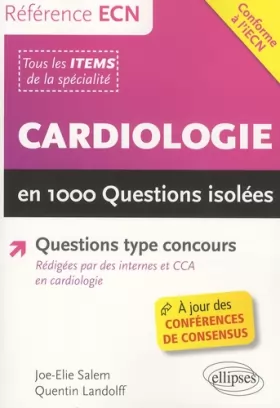 Couverture du produit · Référence ECN Cardiologie en 1000 Questions Isolées Conforme à l'iECN