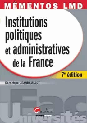 Couverture du produit · Institutions politiques et administratives de la France