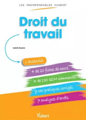 Couverture du produit · Droit du travail - Fiches de cours - QCM Commentés - Exercices corrigés