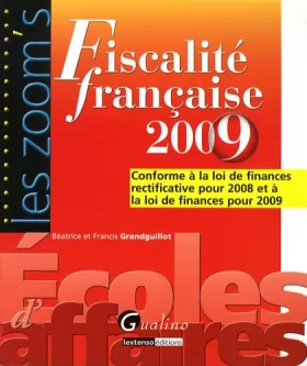 Couverture du produit · Fiscalité française 2009