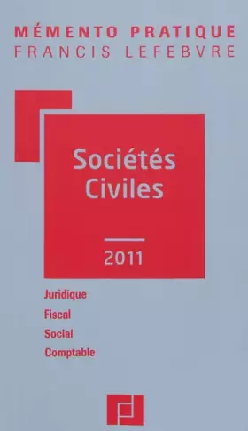 Couverture du produit · Mémento Sociétés civiles 2011