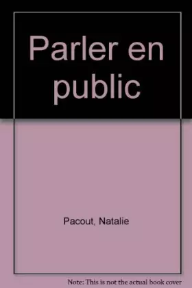 Couverture du produit · Parler en public