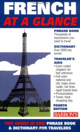 Couverture du produit · Barron's French at a Glance: Phrase Book & Dictionary for Travelers