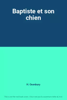 Couverture du produit · Baptiste et son chien
