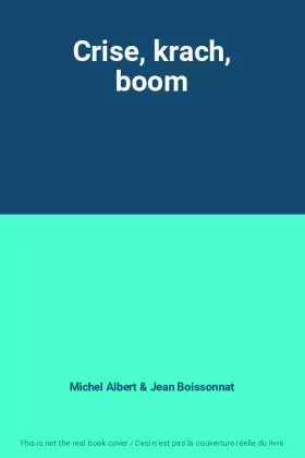 Couverture du produit · Crise, krach, boom