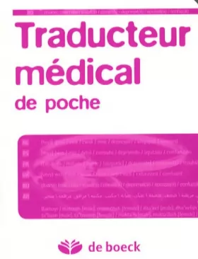 Couverture du produit · Traducteur médical de poche