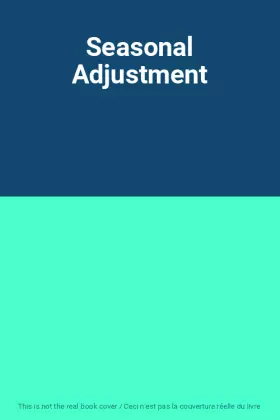 Couverture du produit · Seasonal Adjustment