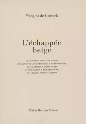 Couverture du produit · L'échappée belge