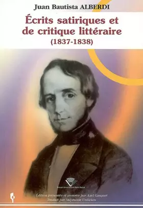 Couverture du produit · Ecrits satiriques et de critique littéraire (1837-1838)