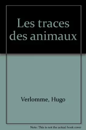 Couverture du produit · Les traces des animaux