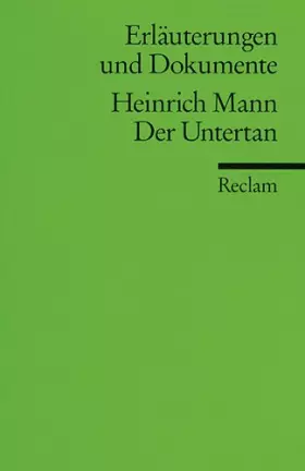 Couverture du produit · Der Untertan E & D