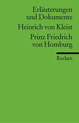 Couverture du produit · Prinz Friedrich Von Homburg