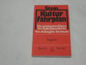 Couverture du produit · Kulturfahrplan VI. Register.