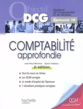 Couverture du produit · Objectif DCG Comptabilité approfondie