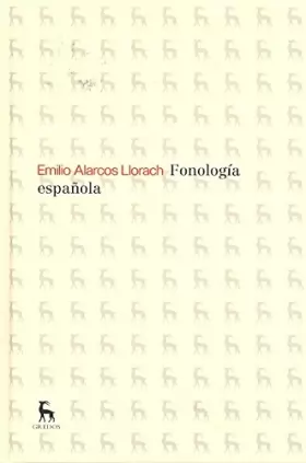 Couverture du produit · Fonología Española / Spanish phonology
