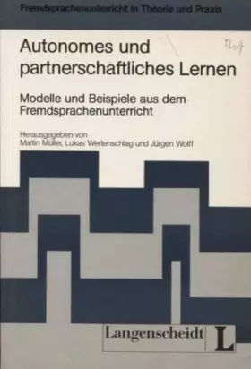 Couverture du produit · Autonomes Und Partnersschaftliches Lernen